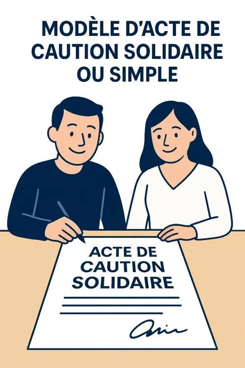 Modèle d'acte de caution solidaire (ou simple)