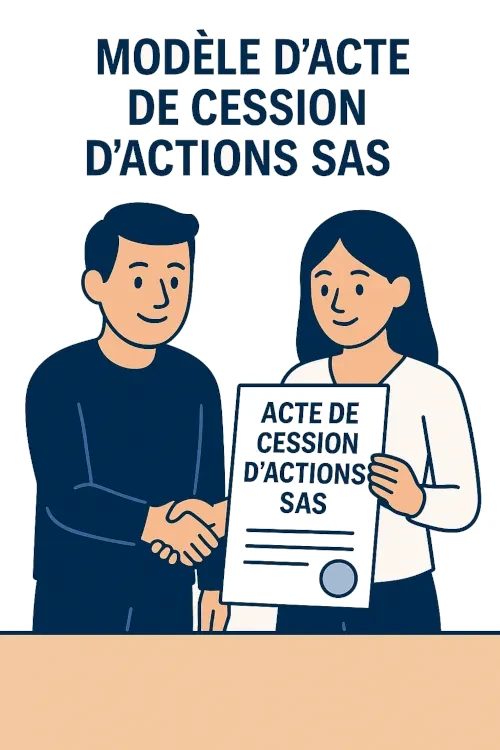 Modèle d'acte de cession d'actions SAS - PDF et Word