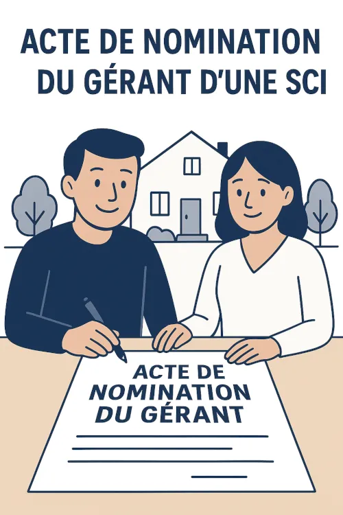 Modèle Acte de nomination du gérant d'une SCI - PDF et Word