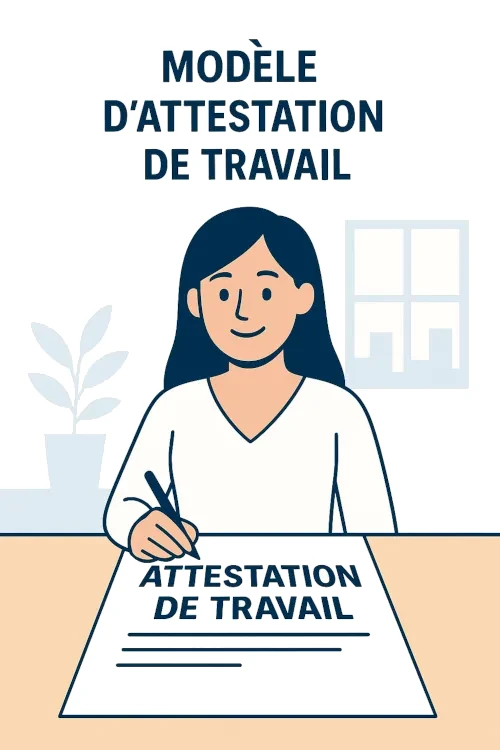 Modèle d'attestation de travail à personnaliser