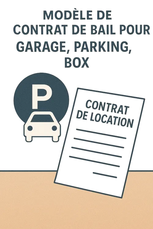 Modèle de bail pour Garage, Parking - PDF et Word