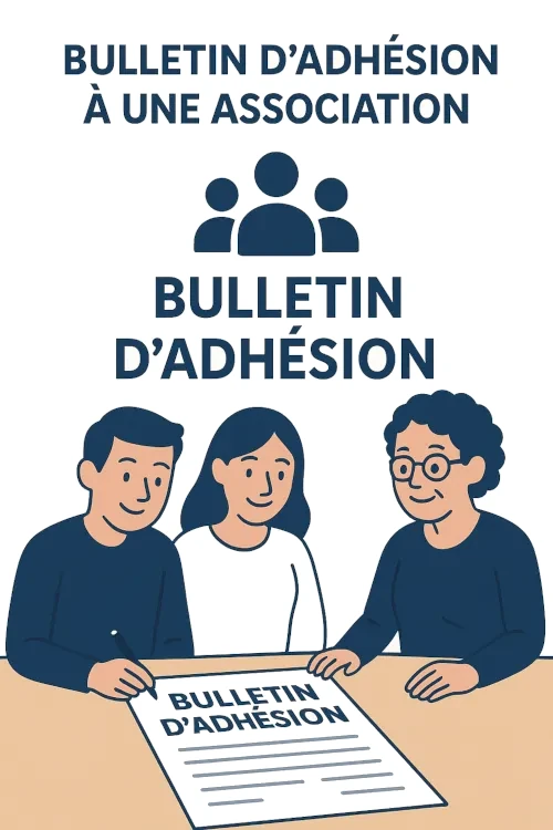 Bulletin d'adhésion à une association