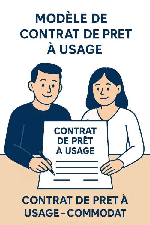 Contrat de prêt à usage - Commodat