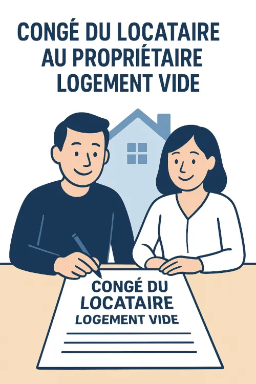Congé du locataire au propriétaire - Logement vide