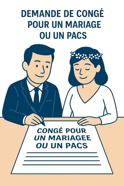 Demande de congé pour un mariage ou un PACS
