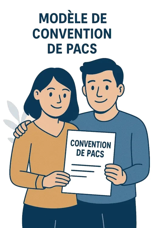 Modèle de convention de PACS - PDF et Word