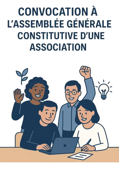 Convocation à l'assemblée générale constitutive d'une association