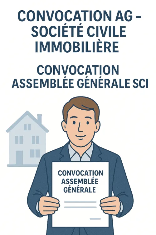 Convocation AG - Société civile immobilière
