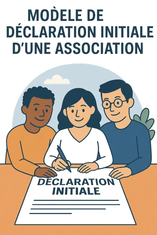 Modèle de déclaration initiale d'une association