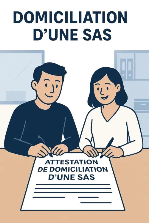 Attestation de domiciliation d'une SAS - Modèle PDF et Word