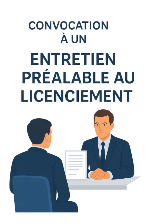 Convocation à un entretien préalable au licenciement
