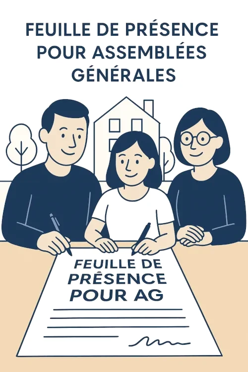 Modèle de Feuille de Présence - AG des copropriétaires