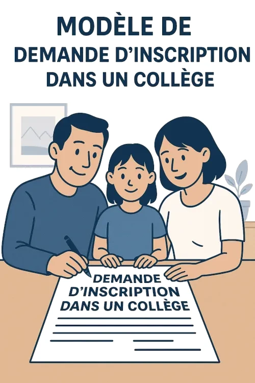 Demande d'inscription dans un collège