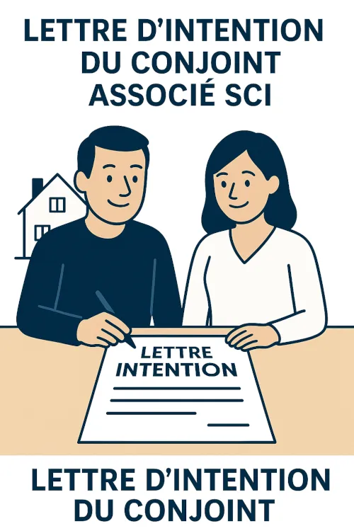 Lettre d'intention du conjoint - Associé SCI