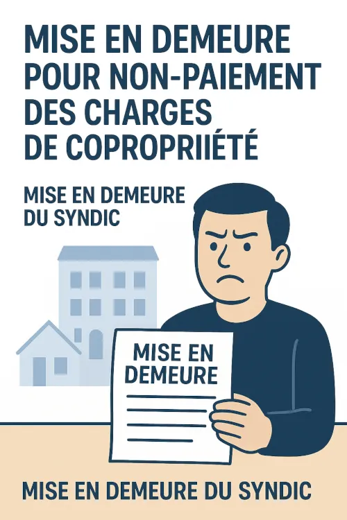 Mise en demeure pour non-paiement des charges de copropriété