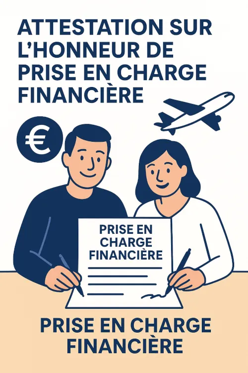 Attestation sur l'honneur de prise en charge financière : modèle et explications