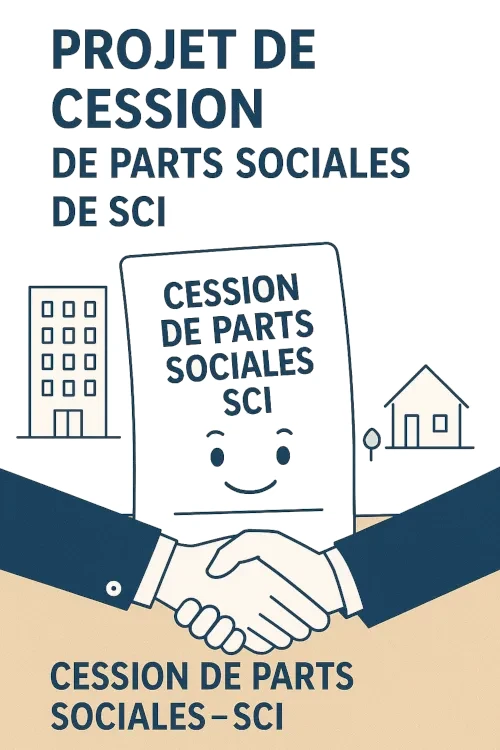 Projet de cession de parts sociales - SCI
