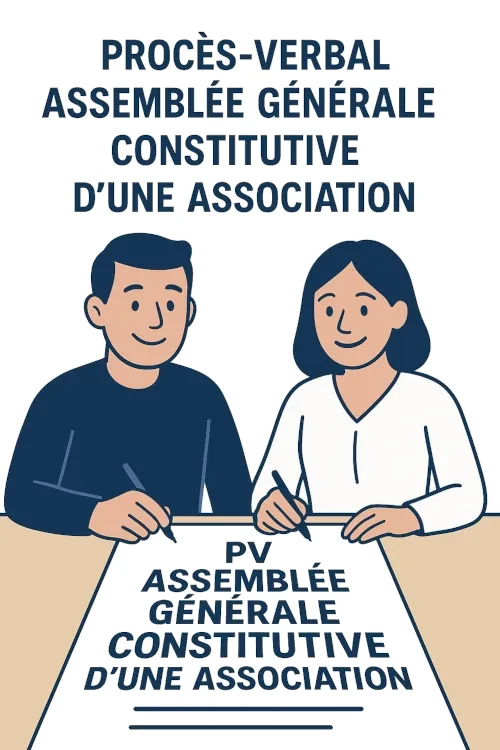 Procès-verbal assemblée générale constitutive d'une association