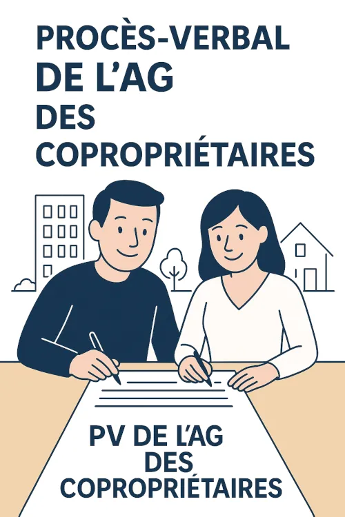 Procès-verbal d'assemblée générale des copropriétaires à remplir