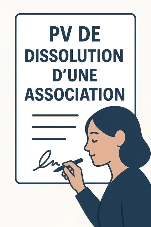 Procès-verbal de dissolution d'une association