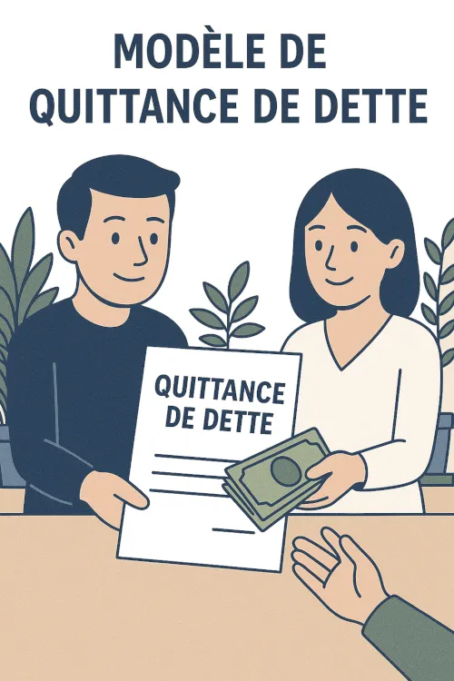 Modèle de quittance de dette à télécharger              