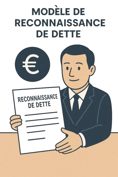 Faire une reconnaissance de dette en Ligne - PDF & Word