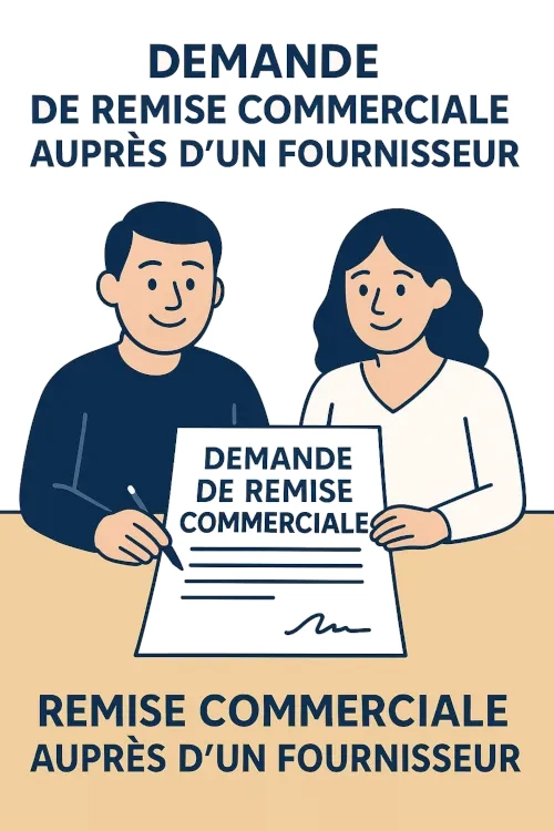 Demande de remise commerciale à fournisseur