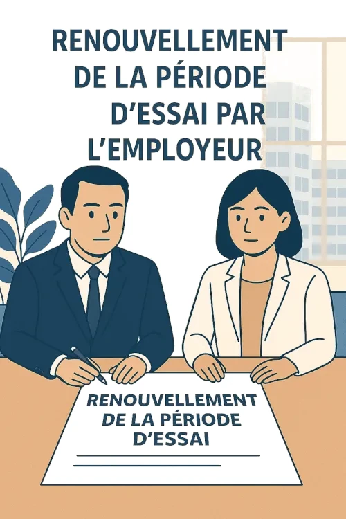 Renouvellement de la période d'essai par l'employeur
