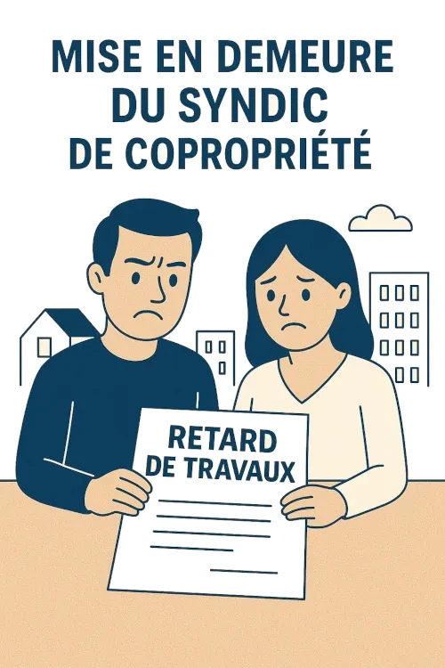 Retard de travaux, mise en demeure du syndic de copropriété
