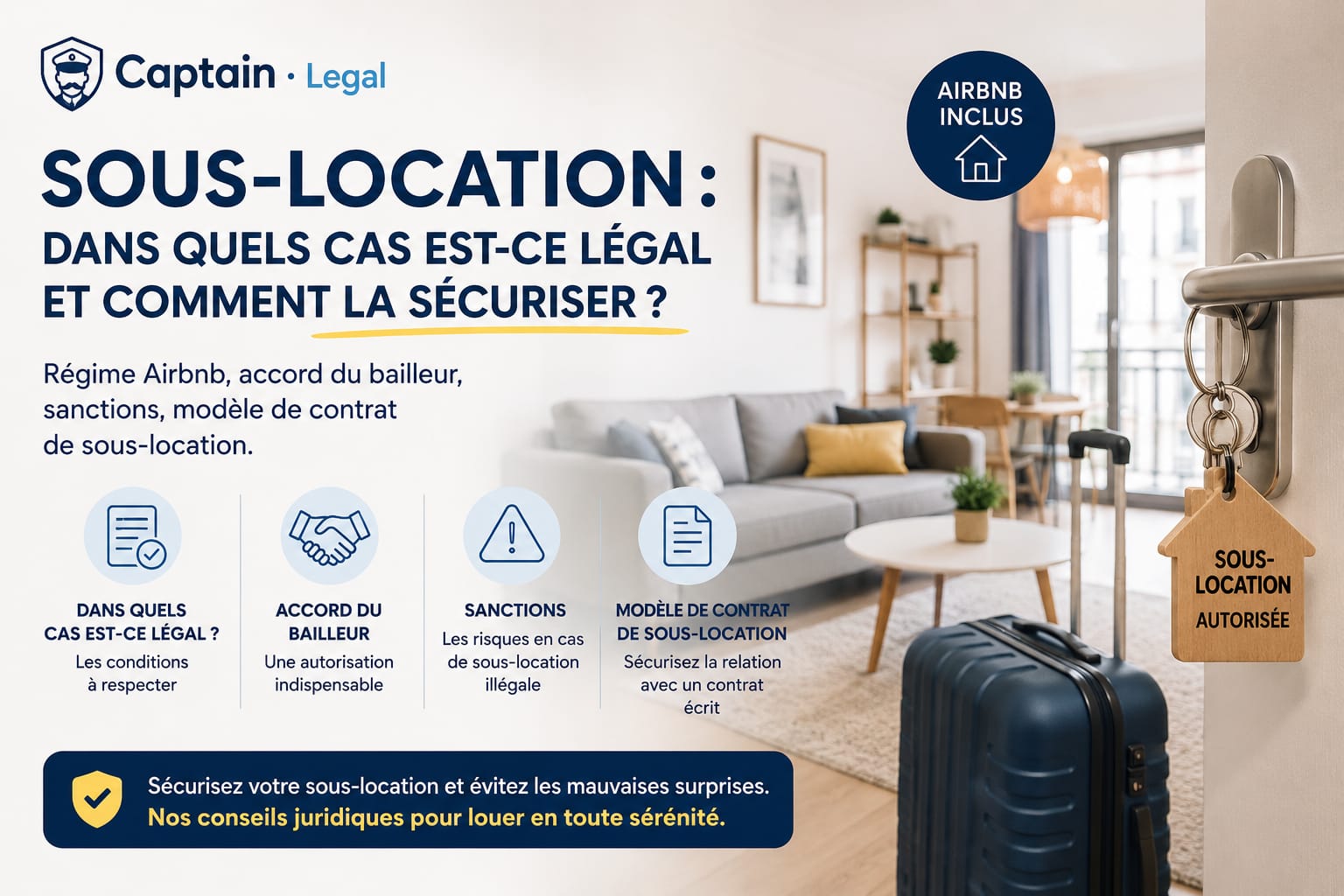 Sous-location : dans quels cas est-ce légal et comment la sécuriser ?