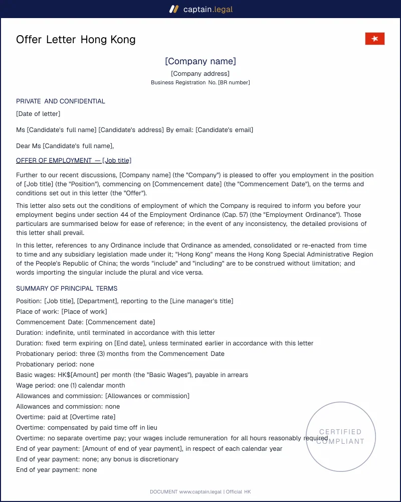 Offer Letter HK: Cap. 57 s.44 Disclosure and the 468 Rule
