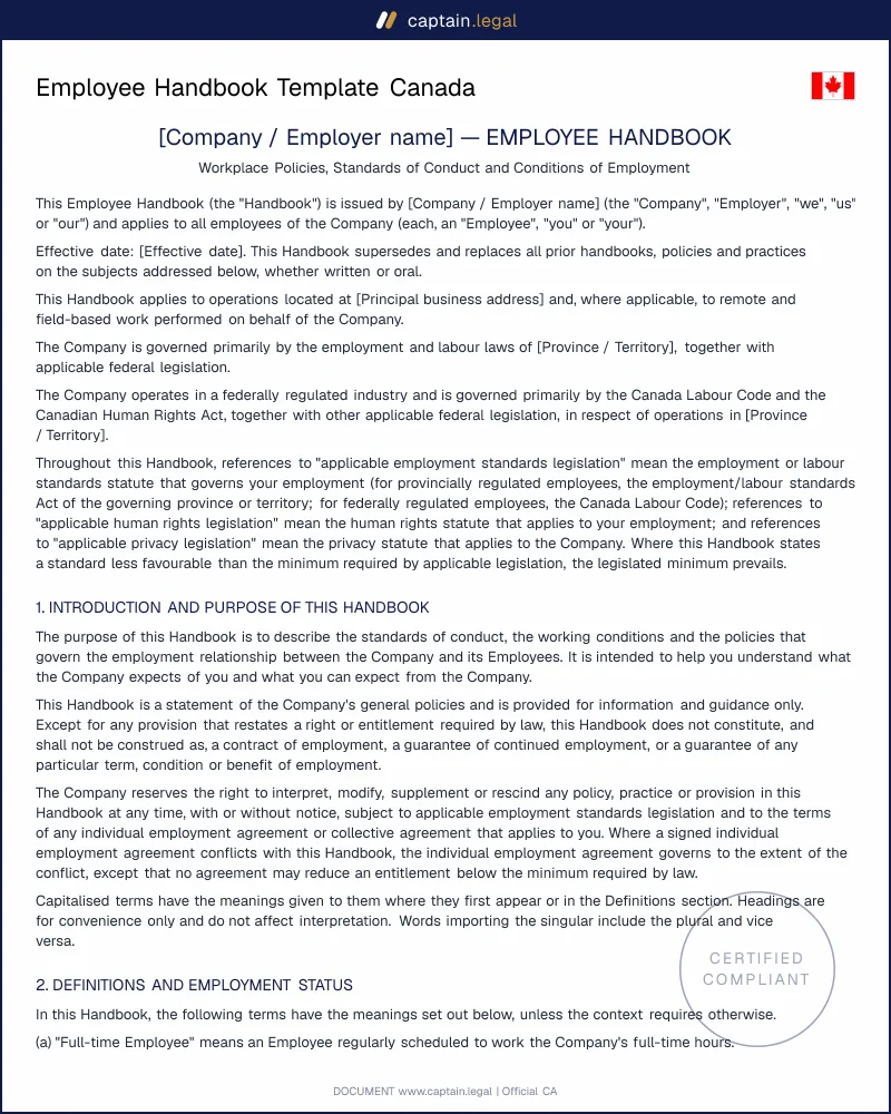 Workplace Harassment Policy Canada | OHS & CLC Compliant
