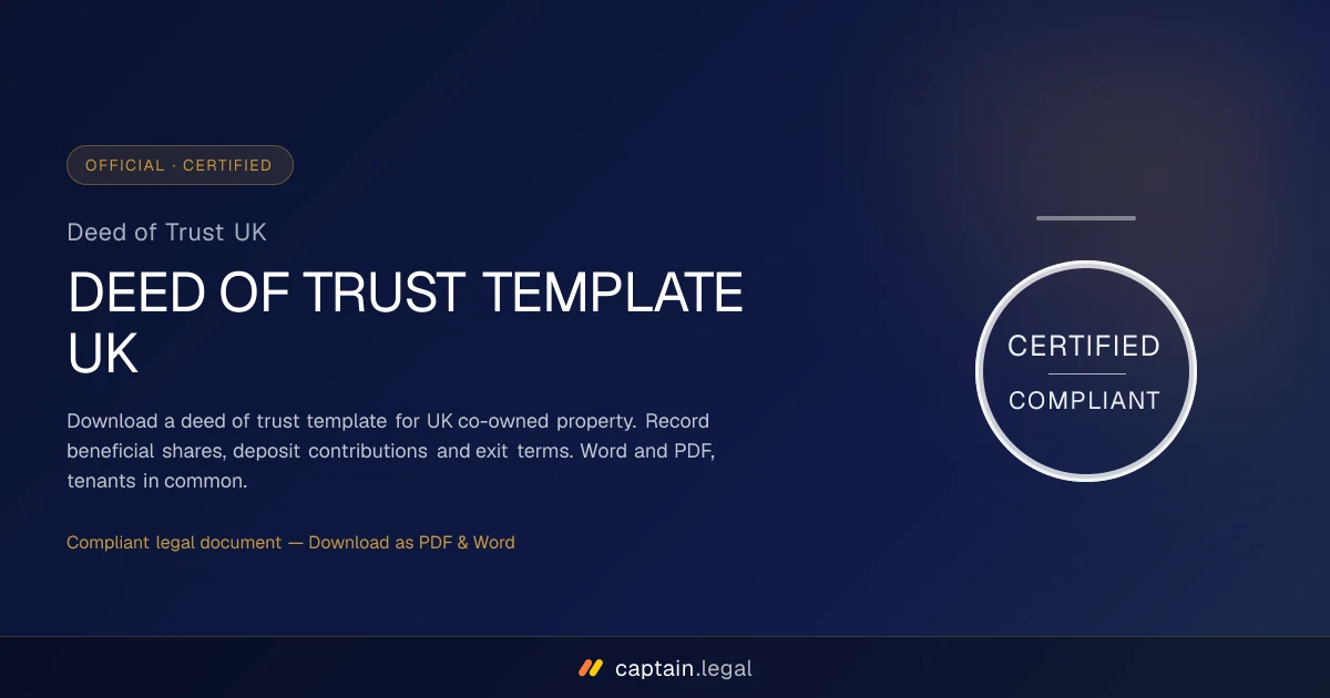Deed of Trust UK