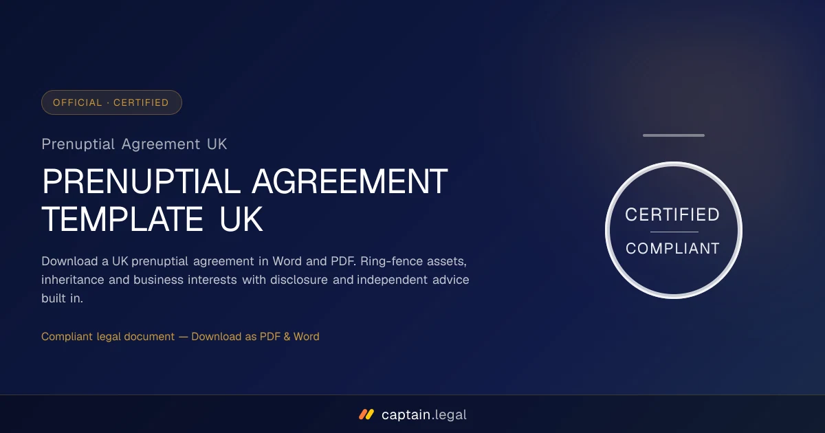 Prenuptial Agreement UK