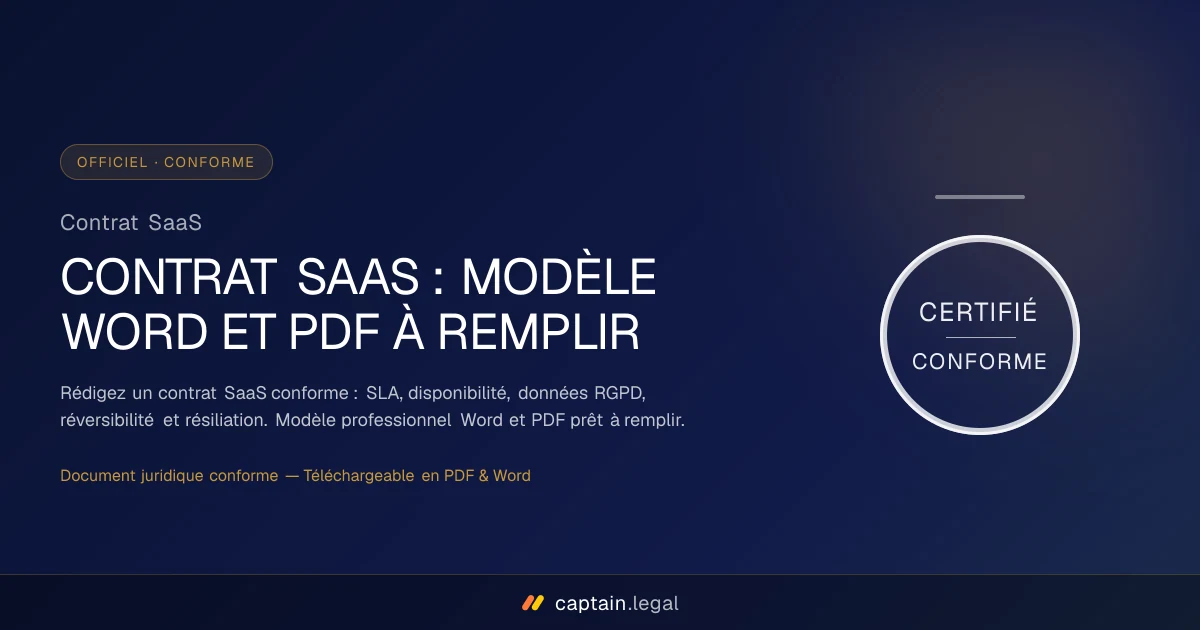 Contrat SaaS