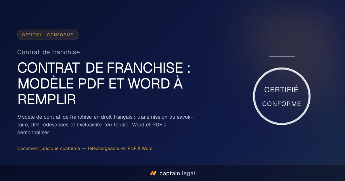 Contrat de franchise