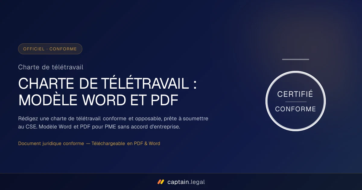 Charte de télétravail