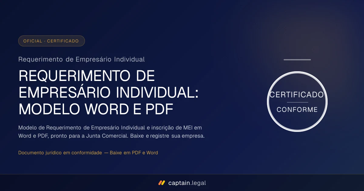 Requerimento de Empresário Individual