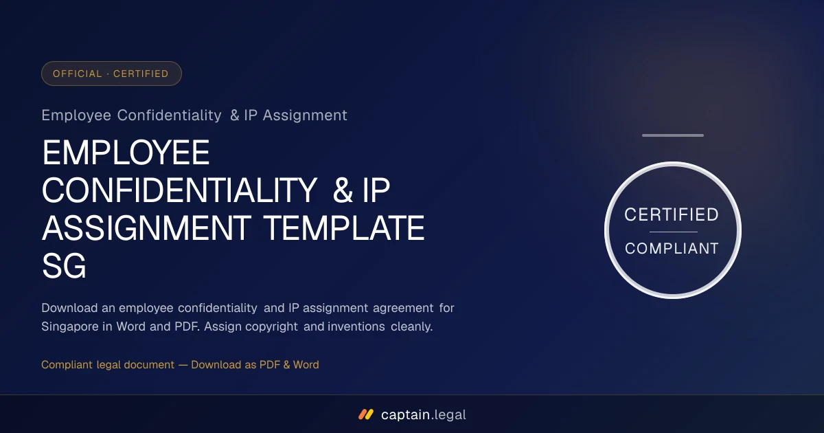 Employee Confidentiality & IP Assignment