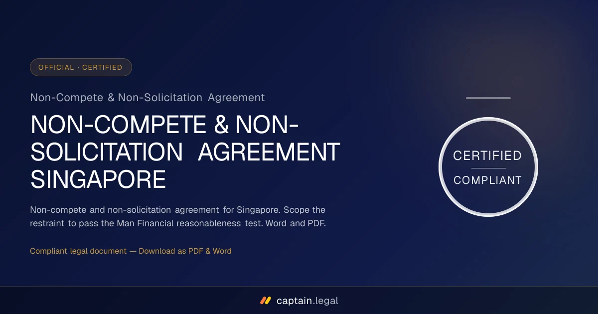 Non-Compete & Non-Solicitation Agreement