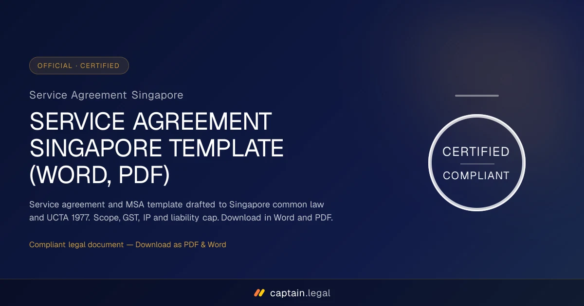 Service Agreement Singapore