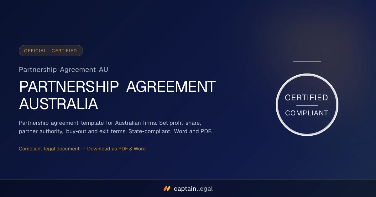 Partnership Agreement AU