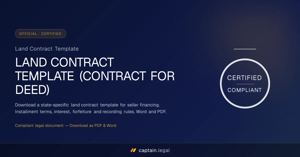 Land Contract Template