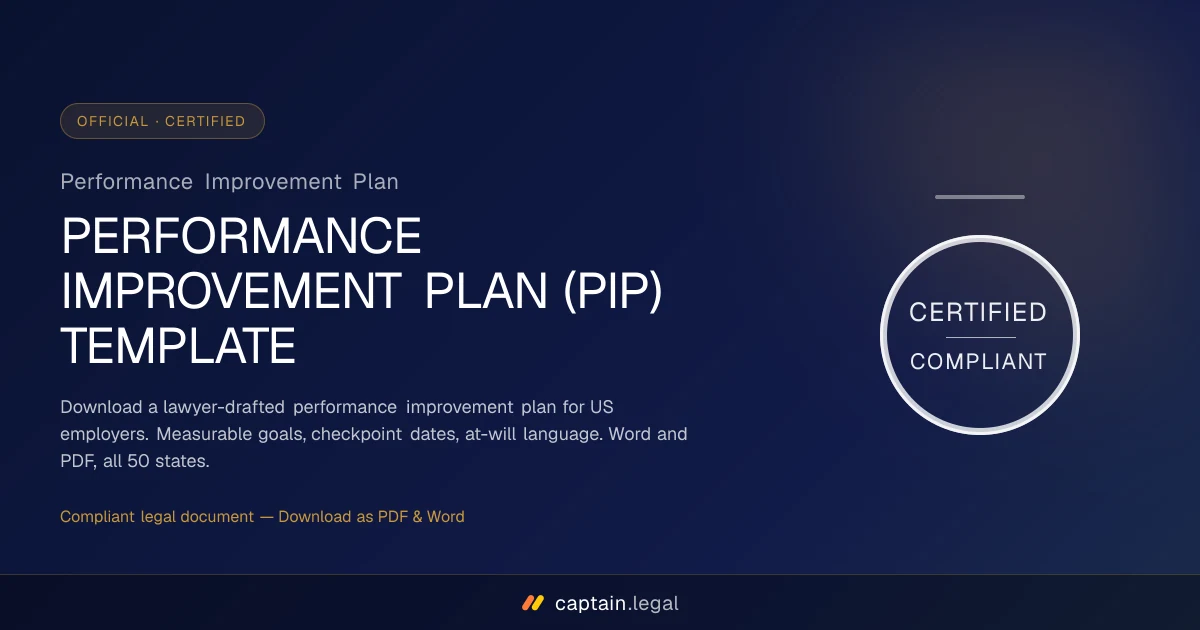 Performance Improvement Plan