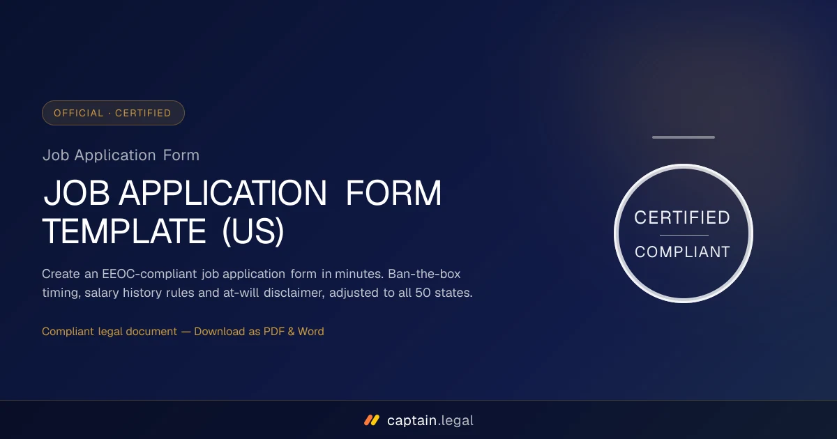 Job Application Form