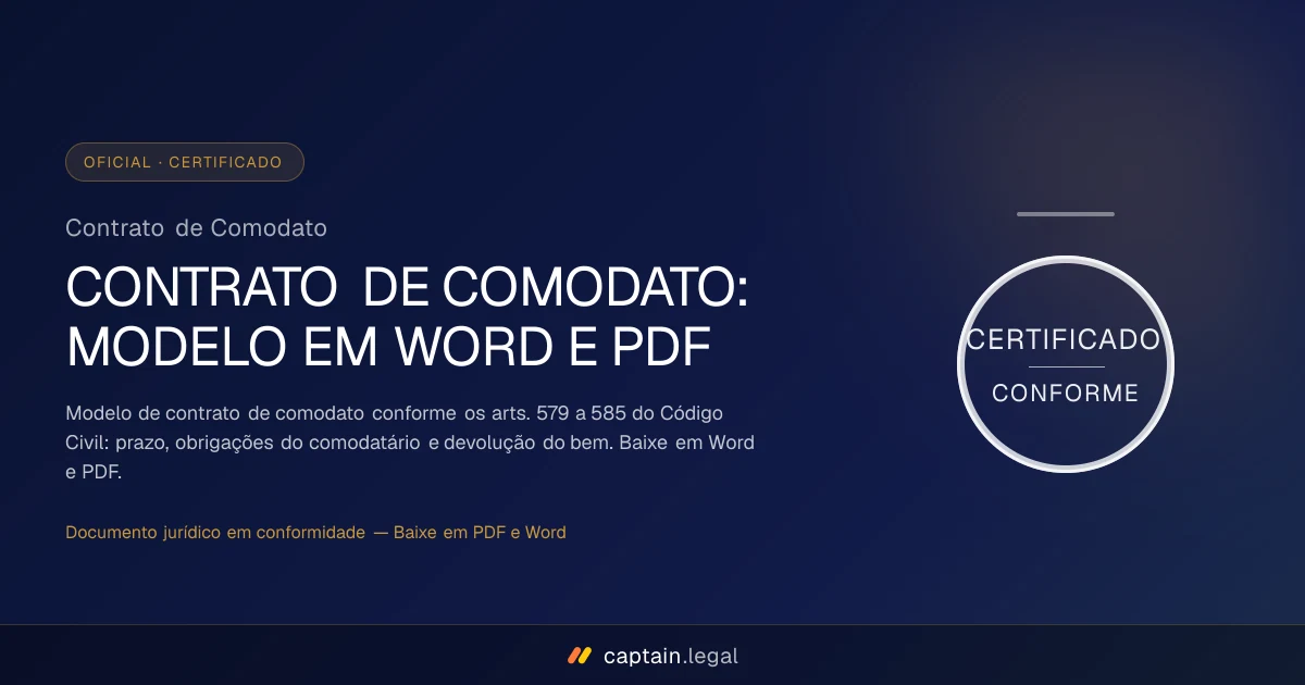 Contrato de Comodato