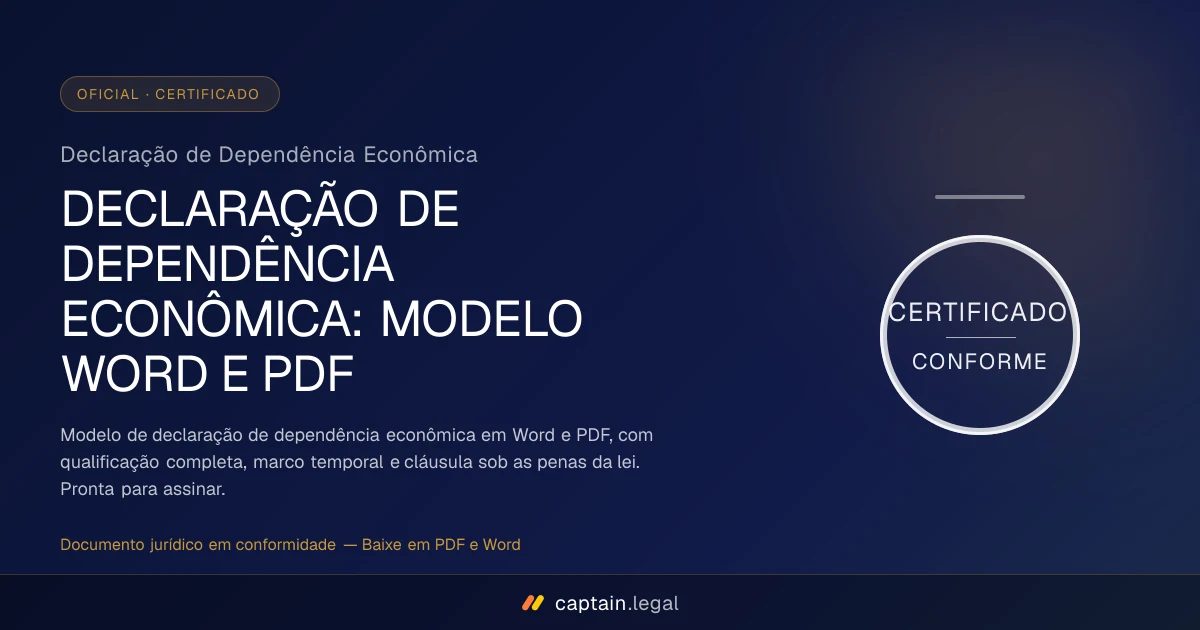 Declaração de Dependência Econômica