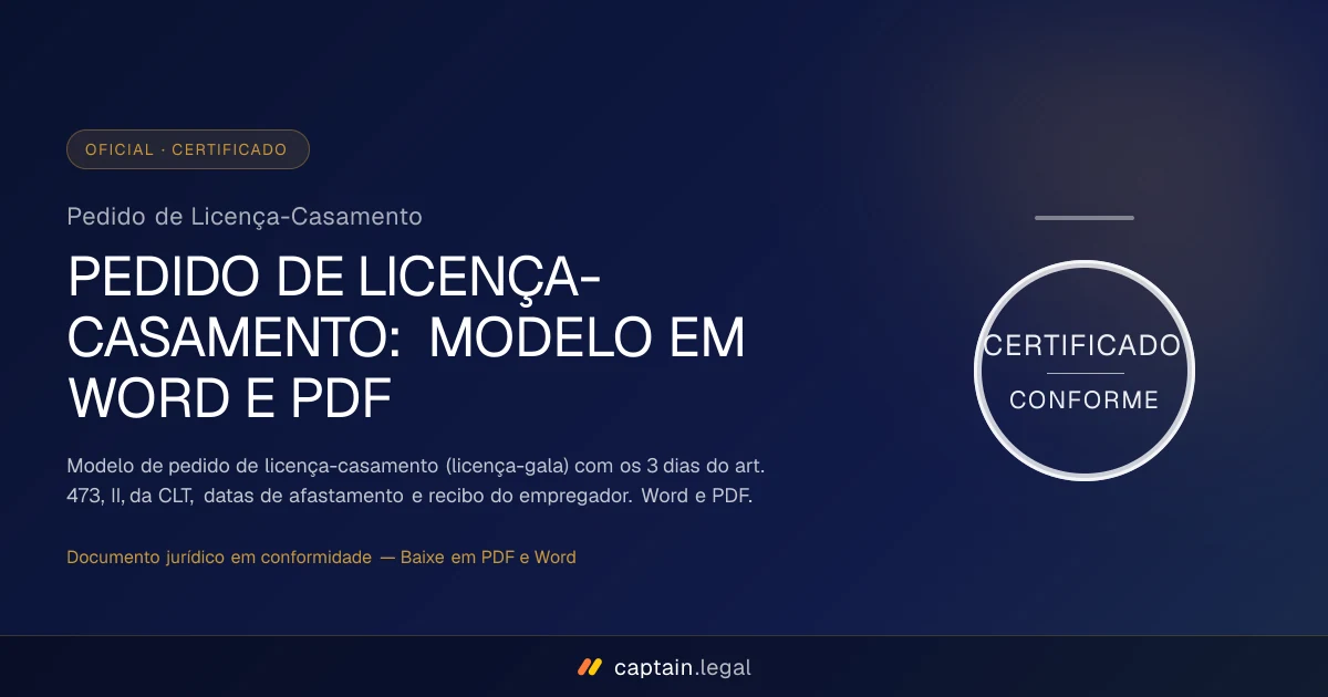 Pedido de Licença-Casamento