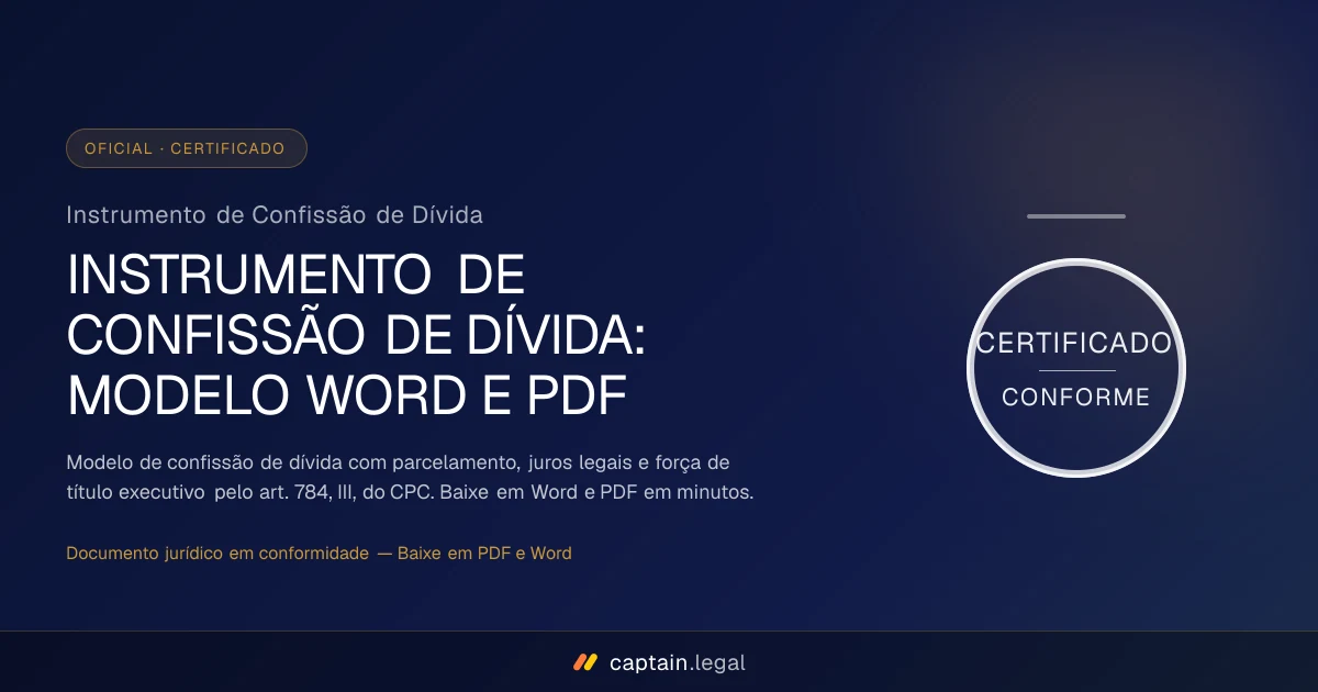 Instrumento de Confissão de Dívida