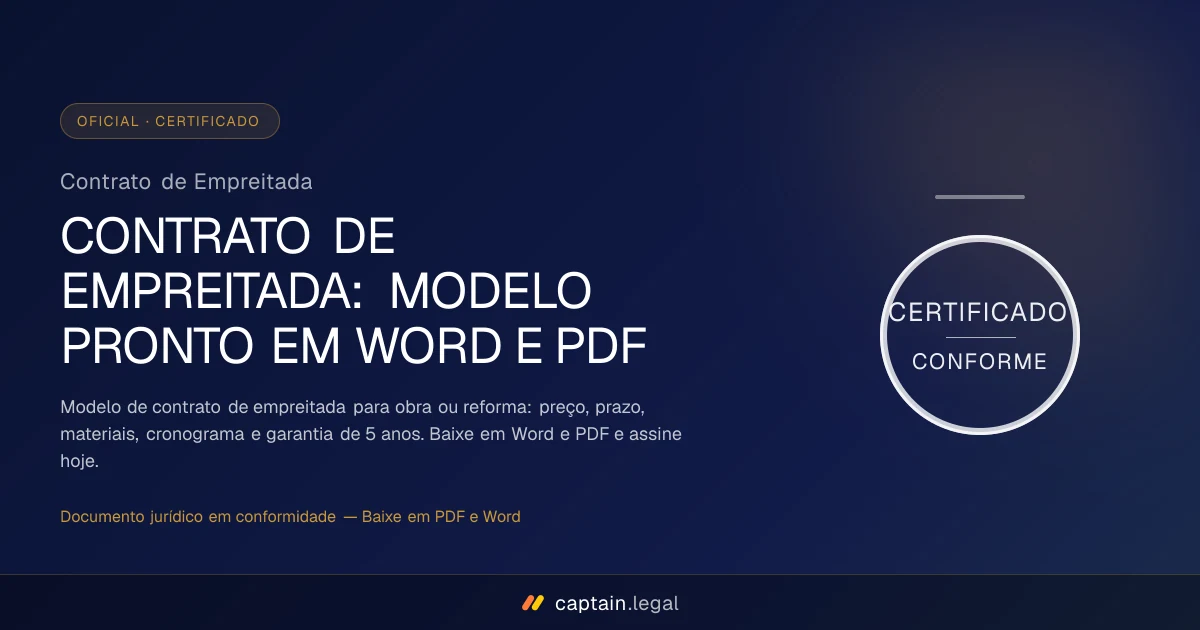 Contrato de Empreitada